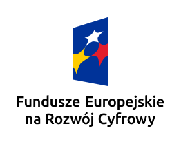 Logo Fundusze Europejskie dla Rozwoju Cyfrowego