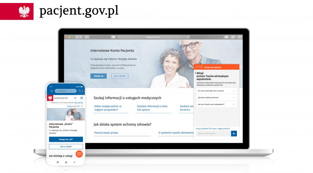 Infografika - Wirtualny asystent odpowie na pytania związane z koronawirusem