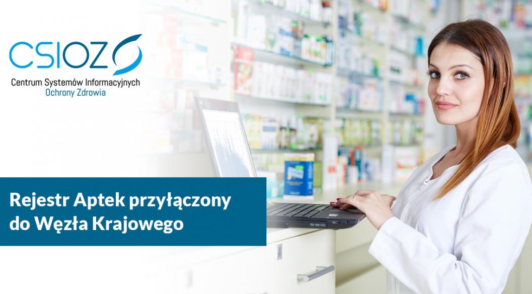 Infografika - Rejestr Aptek przyłączony do Węzła Krajowego