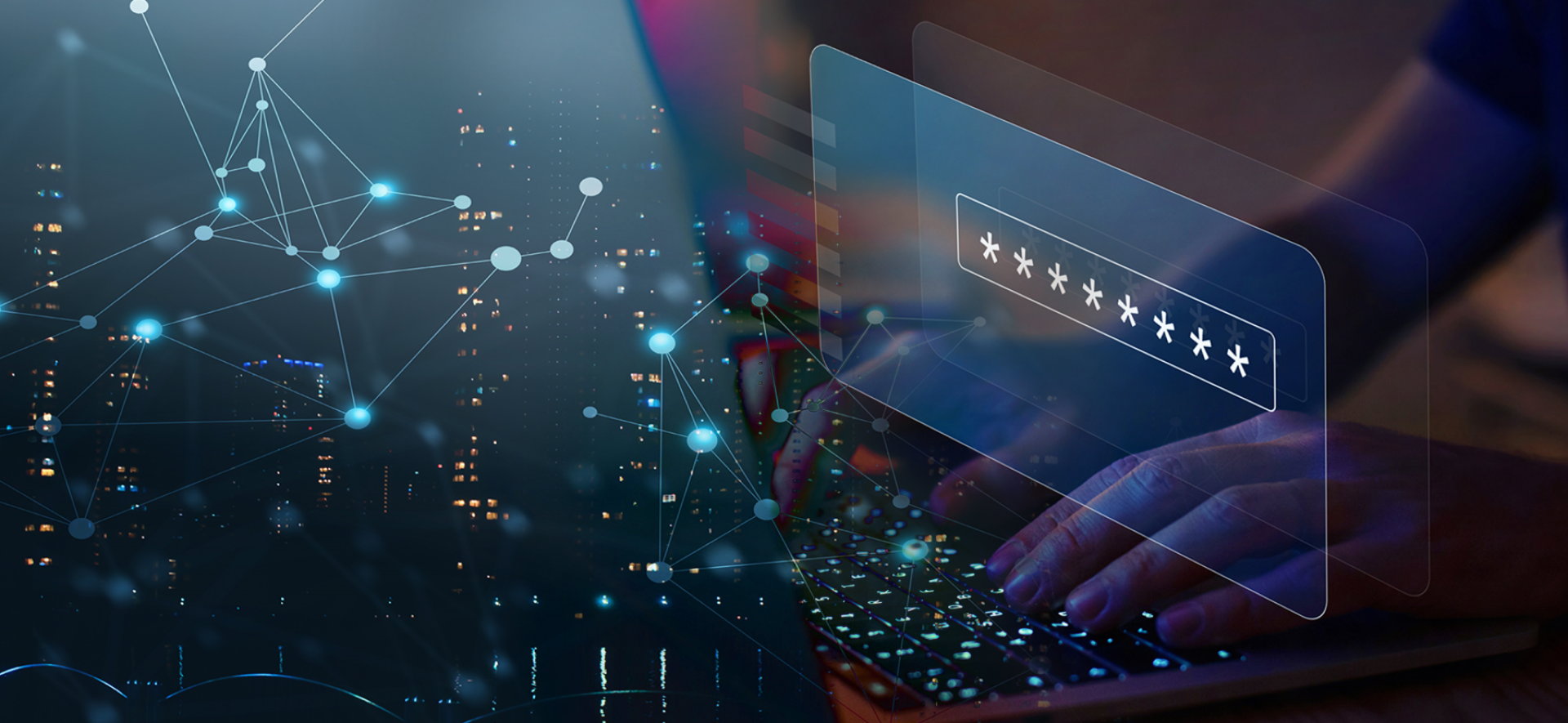 abstrakcyjne zdjęcie wpisywania hasła