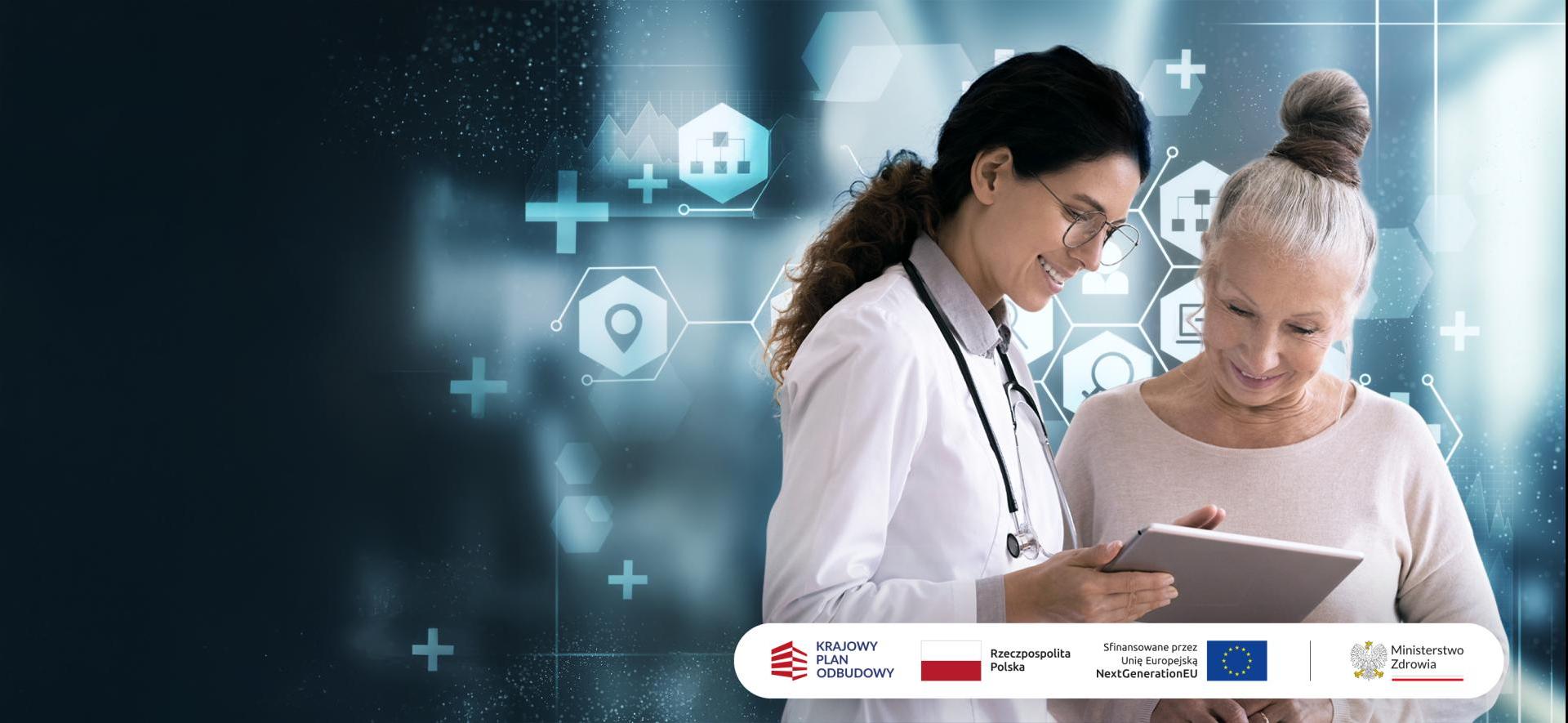 dwie kobiety patrzą na tablet