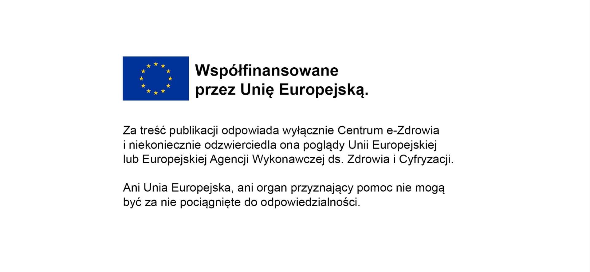 belka z oznaczeniem finansowania UE