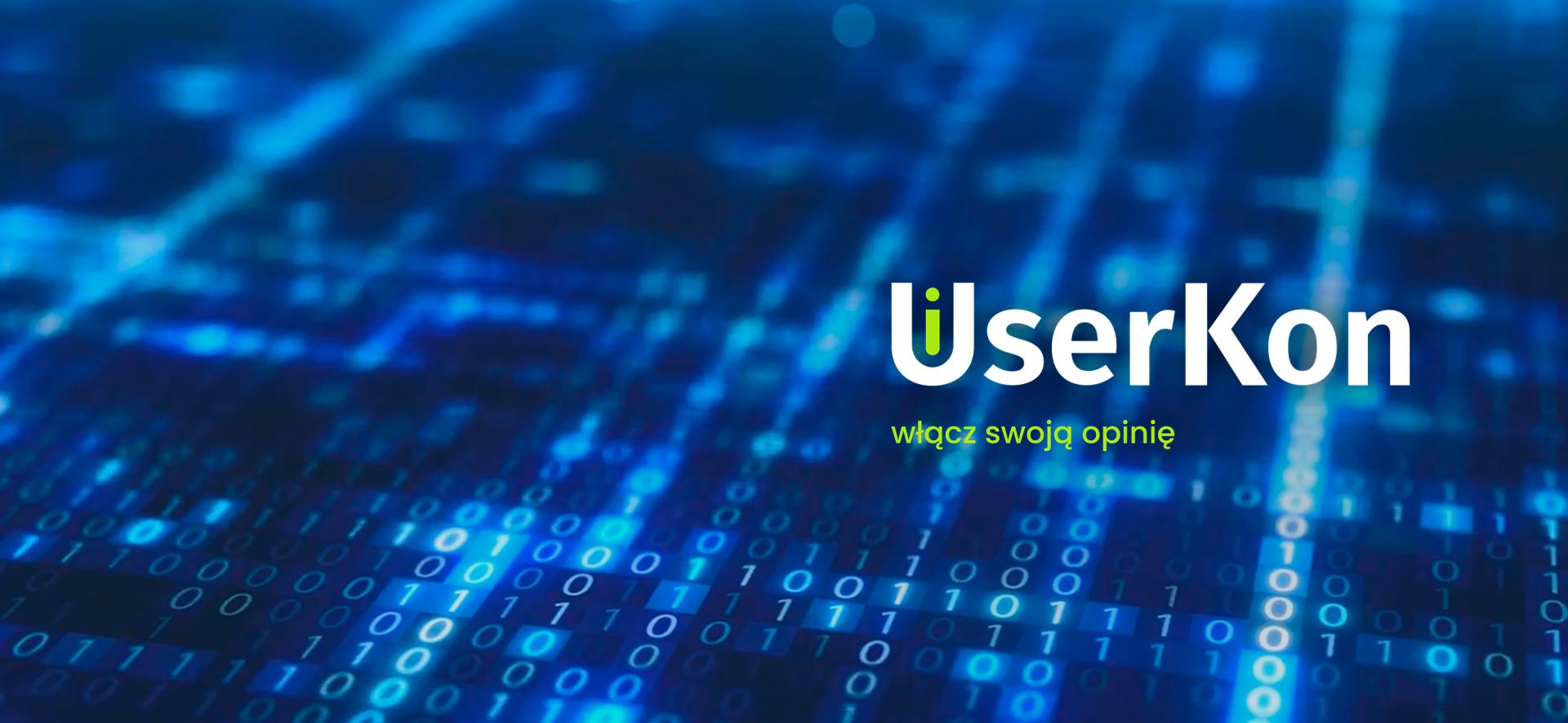 grafika z tekstem UserKon