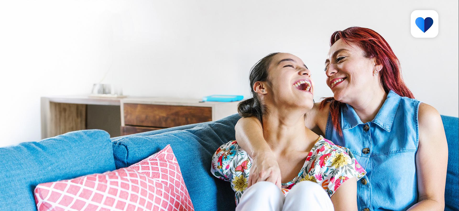 mama i córka szczęśliwe