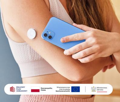 kobieta bada poziom cukru