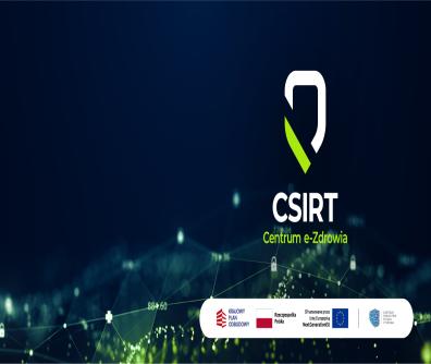 logo CSiRT CeZ na granatowym tle