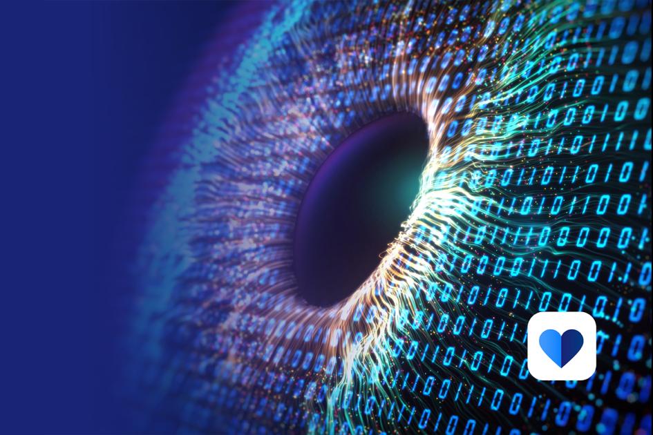 zbliżenie na źrenicę oka