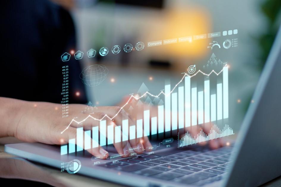 ankieta, laptop, statystyki