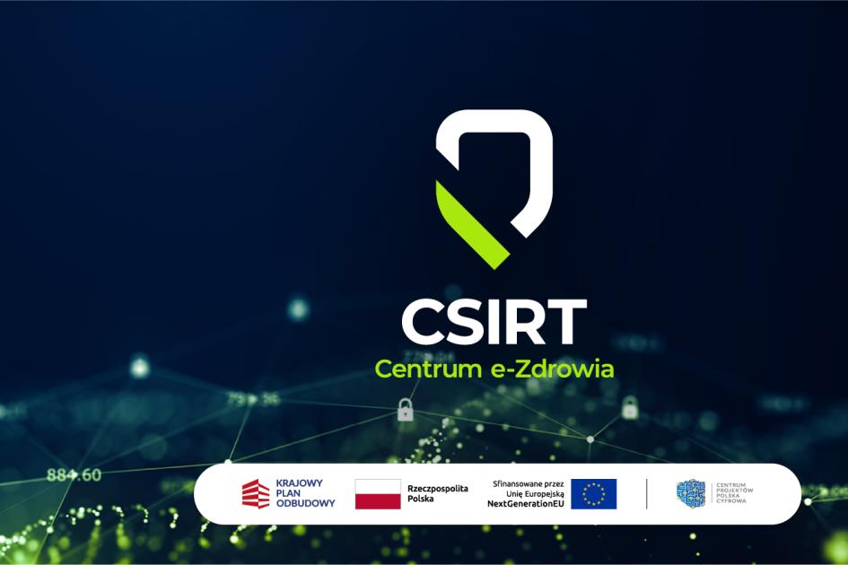 logo CSiRT CeZ na granatowym tle